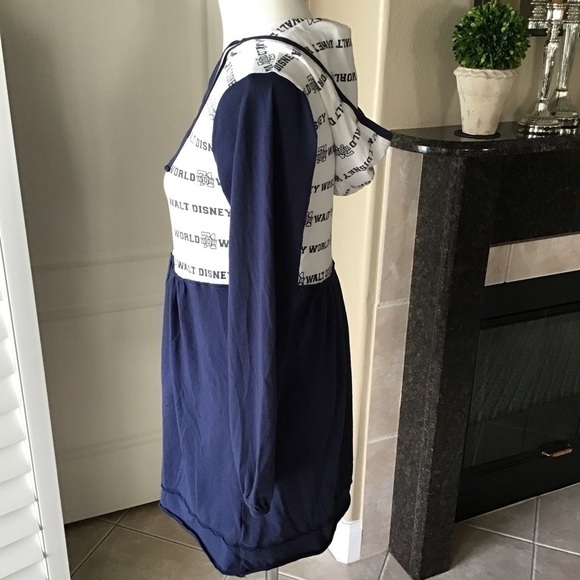 Disneyland Resort Dress MEDIUM Hoodie Walt Disney World ‘71 Navy Blue White RARE - Picture 4 of 16